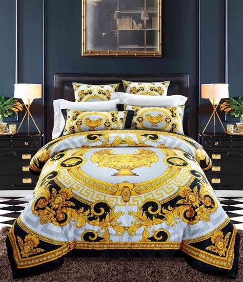 grey versace bedding|Versace look a like bedding.